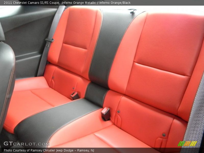 Rear Seat of 2011 Camaro SS/RS Coupe