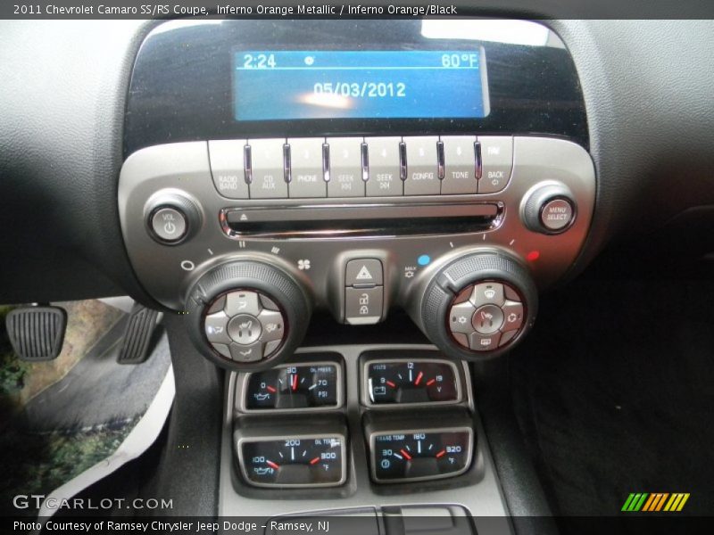 Inferno Orange Metallic / Inferno Orange/Black 2011 Chevrolet Camaro SS/RS Coupe