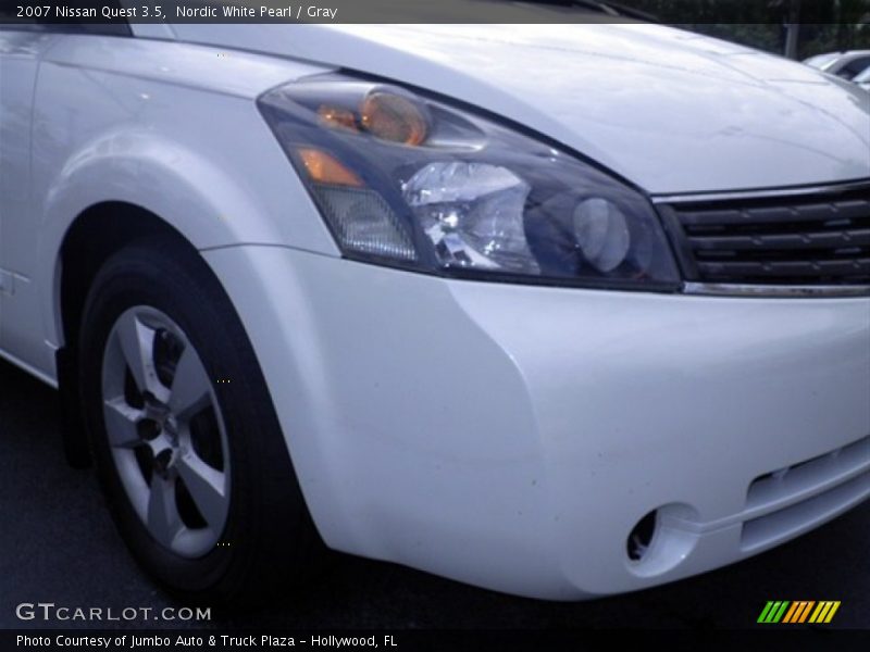 Nordic White Pearl / Gray 2007 Nissan Quest 3.5