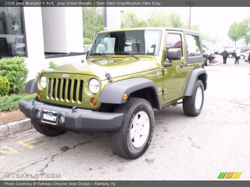 Jeep Green Metallic / Dark Slate Gray/Medium Slate Gray 2008 Jeep Wrangler X 4x4