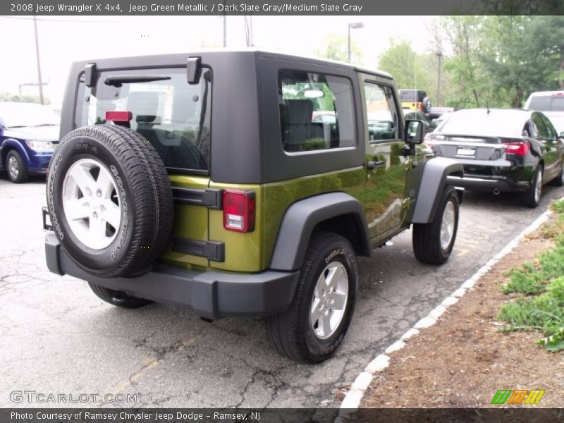 Jeep Green Metallic / Dark Slate Gray/Medium Slate Gray 2008 Jeep Wrangler X 4x4