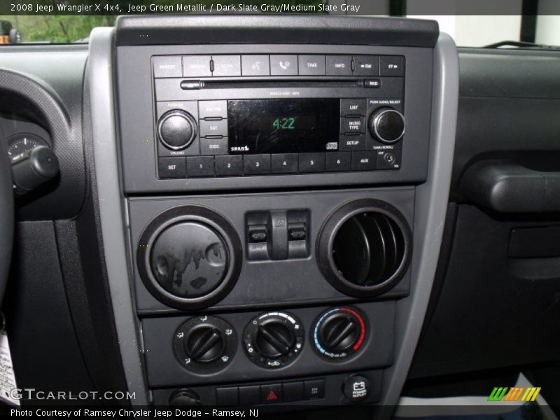 Jeep Green Metallic / Dark Slate Gray/Medium Slate Gray 2008 Jeep Wrangler X 4x4