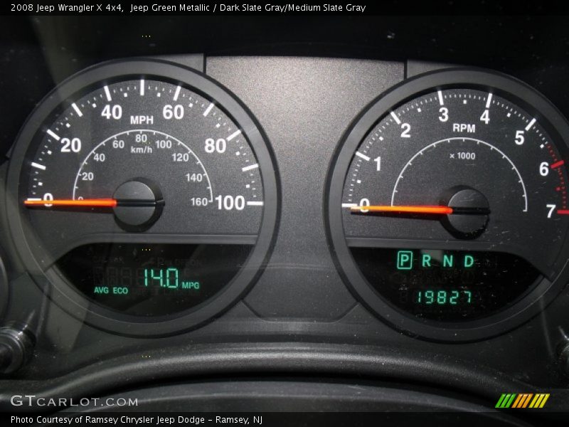 Jeep Green Metallic / Dark Slate Gray/Medium Slate Gray 2008 Jeep Wrangler X 4x4