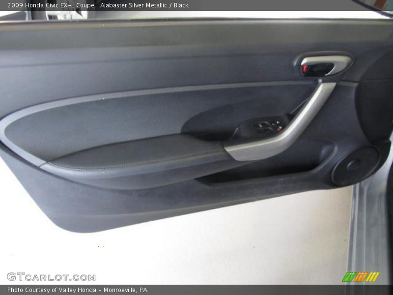 Alabaster Silver Metallic / Black 2009 Honda Civic EX-L Coupe