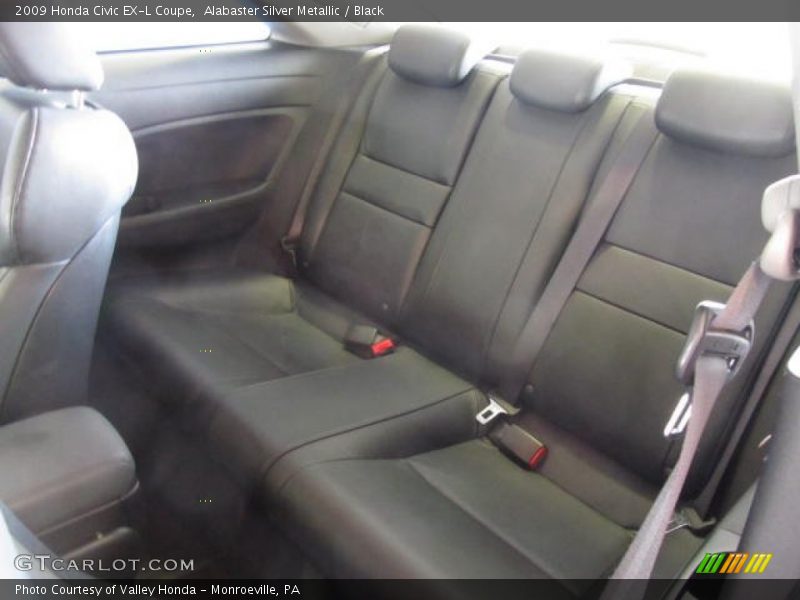 Alabaster Silver Metallic / Black 2009 Honda Civic EX-L Coupe