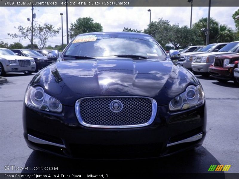 Midnight  Metallic Black / Spice/Charcoal 2009 Jaguar XF Supercharged