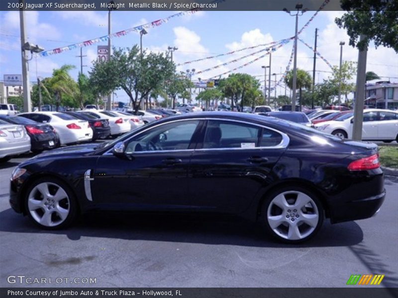 Midnight  Metallic Black / Spice/Charcoal 2009 Jaguar XF Supercharged
