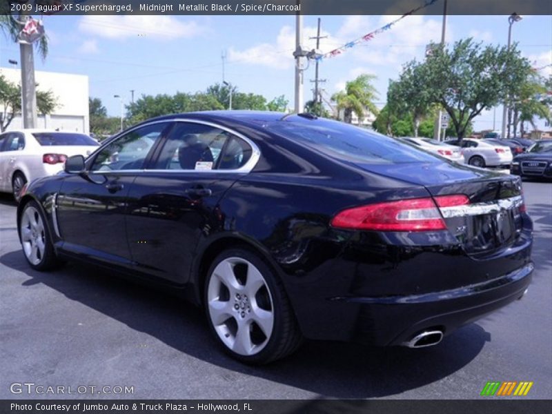 Midnight  Metallic Black / Spice/Charcoal 2009 Jaguar XF Supercharged