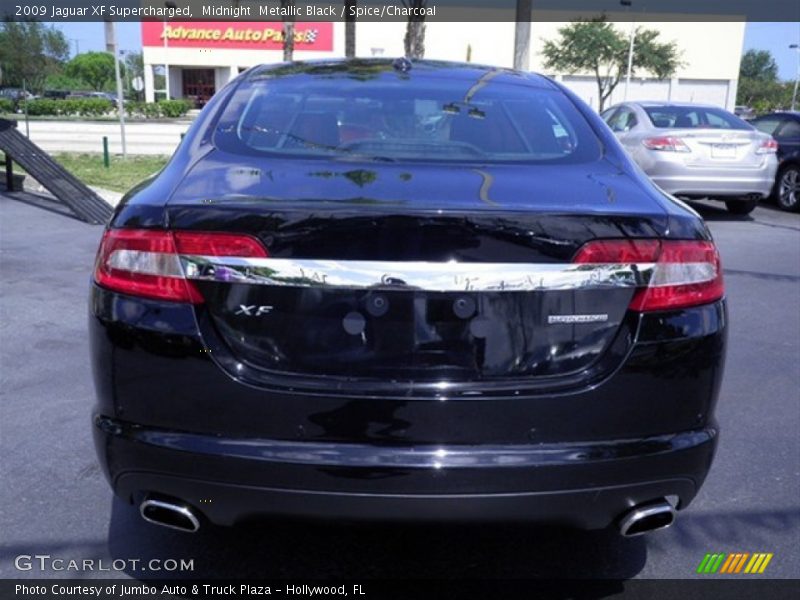 Midnight  Metallic Black / Spice/Charcoal 2009 Jaguar XF Supercharged