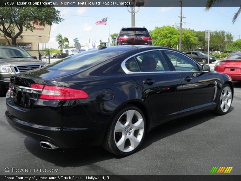 Midnight  Metallic Black / Spice/Charcoal 2009 Jaguar XF Supercharged