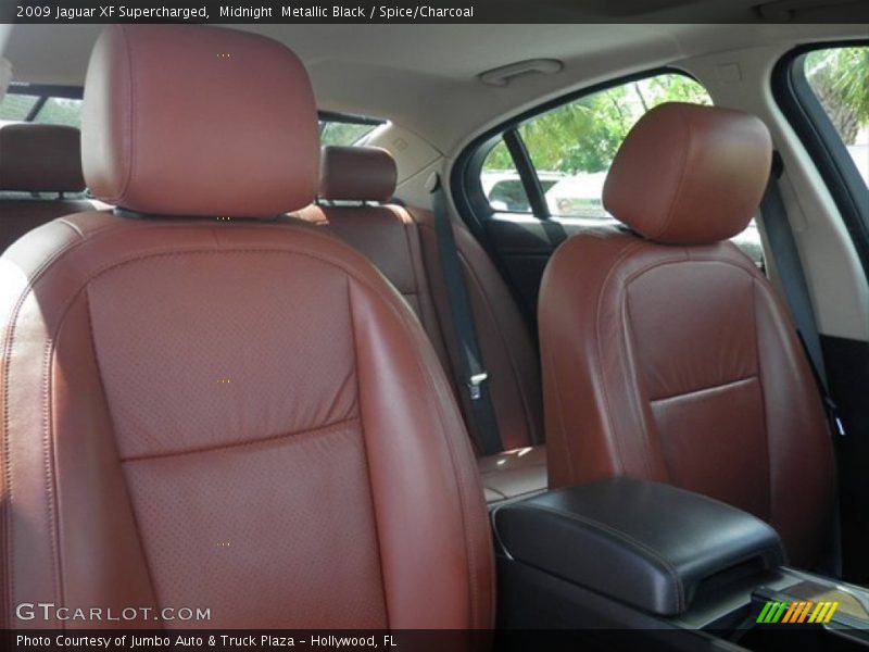 Midnight  Metallic Black / Spice/Charcoal 2009 Jaguar XF Supercharged