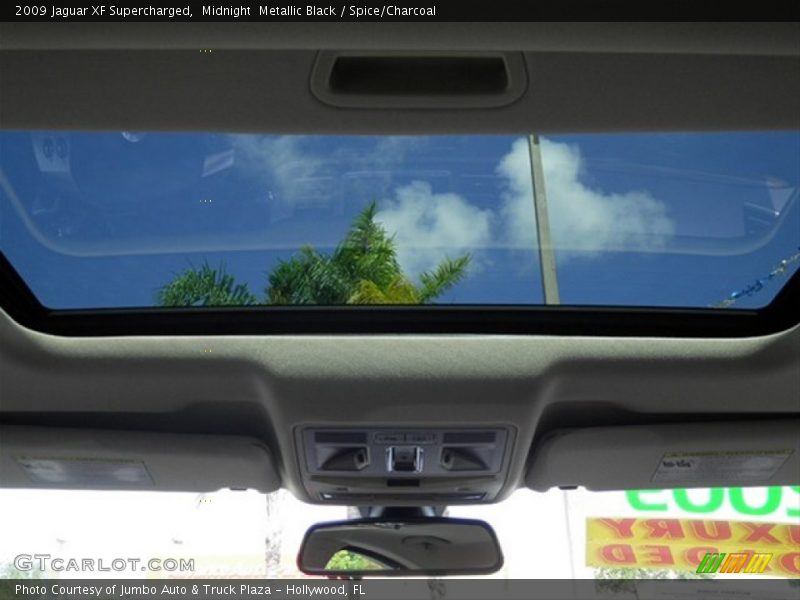 Midnight  Metallic Black / Spice/Charcoal 2009 Jaguar XF Supercharged