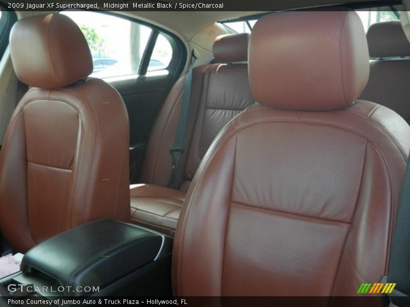 Midnight  Metallic Black / Spice/Charcoal 2009 Jaguar XF Supercharged