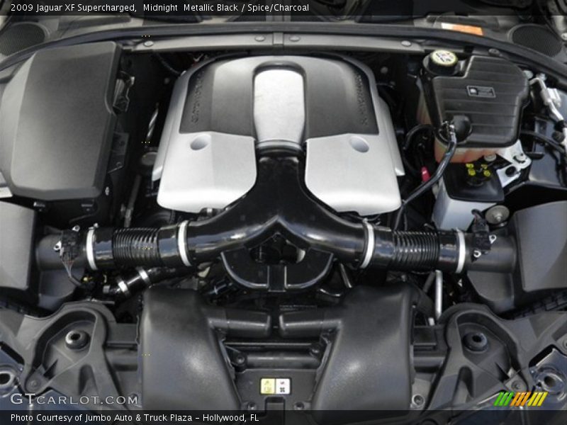 Midnight  Metallic Black / Spice/Charcoal 2009 Jaguar XF Supercharged