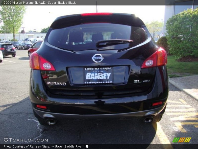 Super Black / Black 2009 Nissan Murano SL AWD