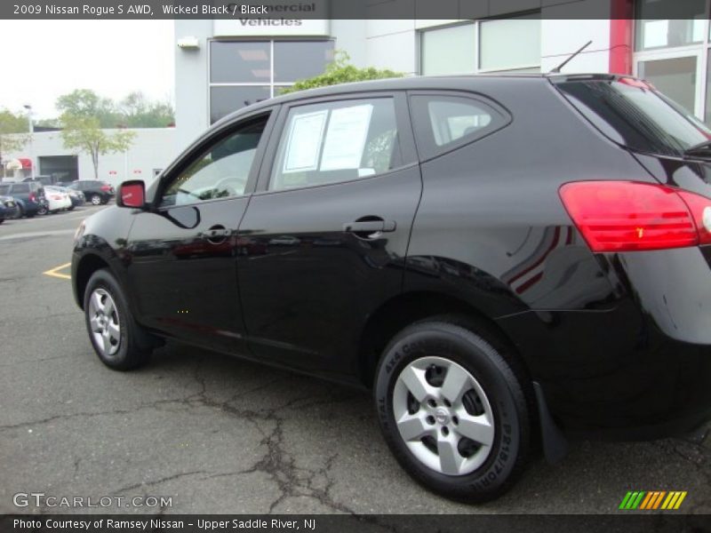 Wicked Black / Black 2009 Nissan Rogue S AWD