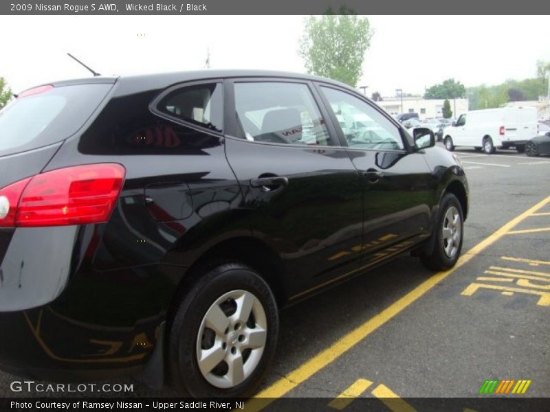 Wicked Black / Black 2009 Nissan Rogue S AWD
