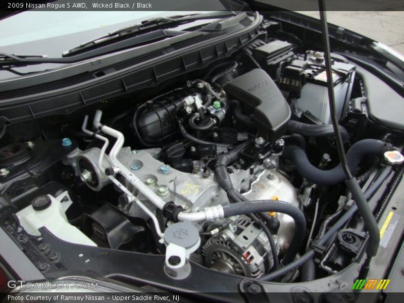 Wicked Black / Black 2009 Nissan Rogue S AWD