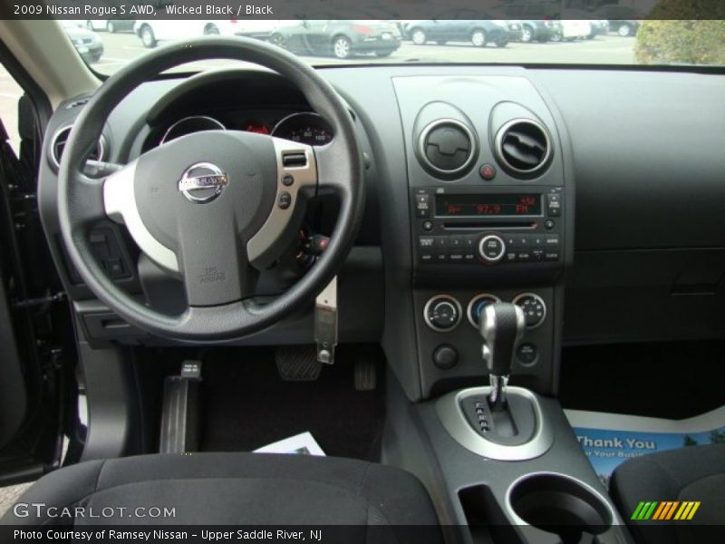Wicked Black / Black 2009 Nissan Rogue S AWD