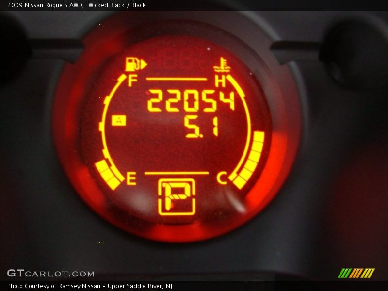 Wicked Black / Black 2009 Nissan Rogue S AWD