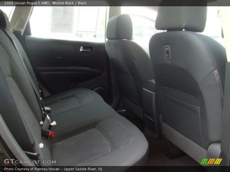 Wicked Black / Black 2009 Nissan Rogue S AWD