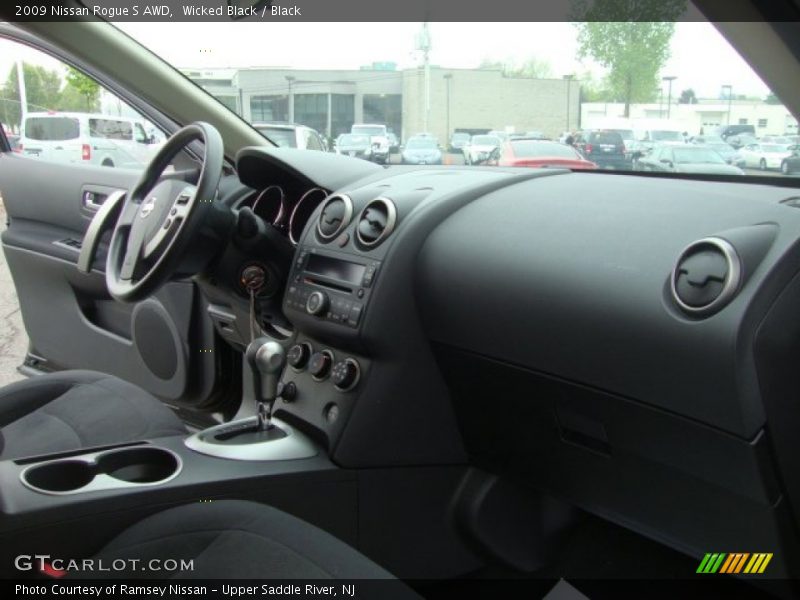 Wicked Black / Black 2009 Nissan Rogue S AWD