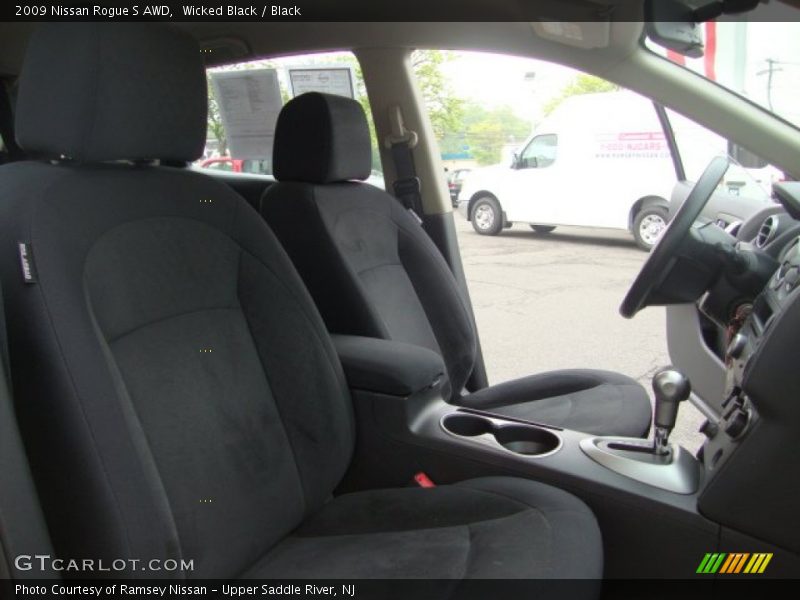 Wicked Black / Black 2009 Nissan Rogue S AWD