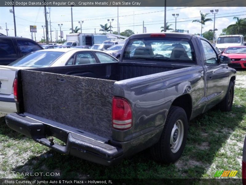 Graphite Metallic / Dark Slate Gray 2002 Dodge Dakota Sport Regular Cab