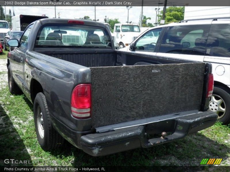 Graphite Metallic / Dark Slate Gray 2002 Dodge Dakota Sport Regular Cab