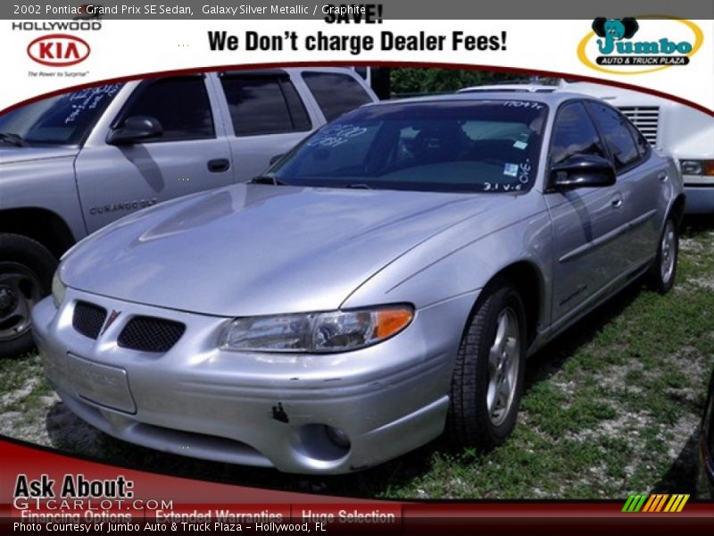 Galaxy Silver Metallic / Graphite 2002 Pontiac Grand Prix SE Sedan
