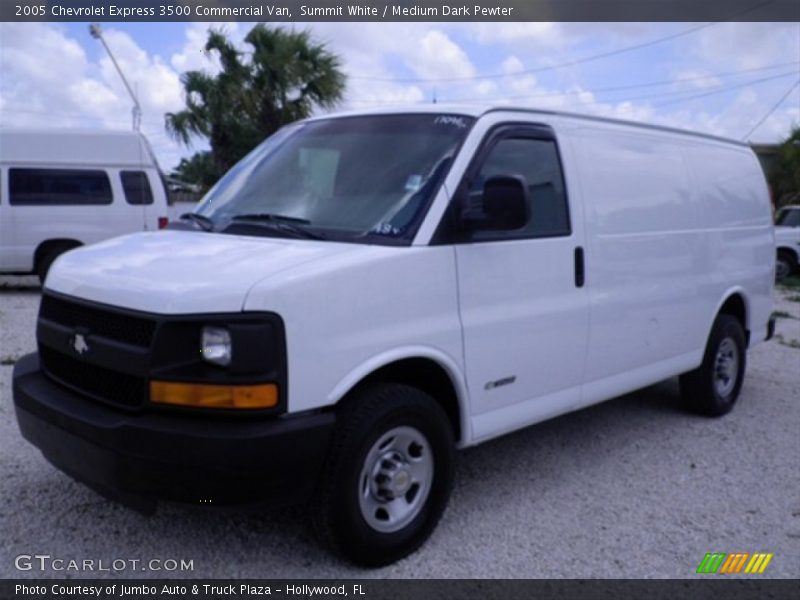 Summit White / Medium Dark Pewter 2005 Chevrolet Express 3500 Commercial Van