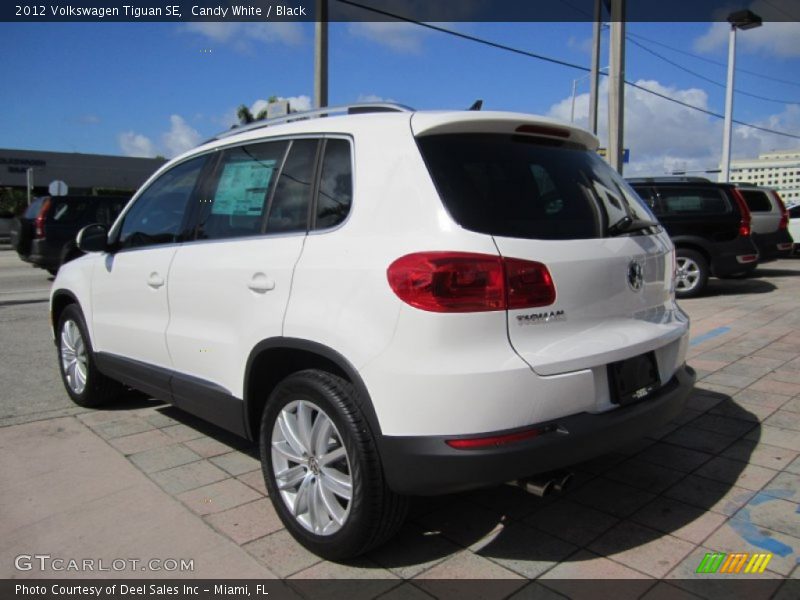 Candy White / Black 2012 Volkswagen Tiguan SE