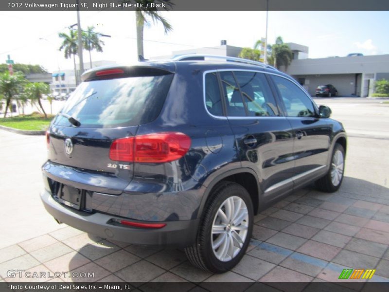 Night Blue Metallic / Black 2012 Volkswagen Tiguan SE