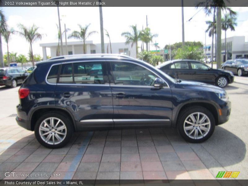 Night Blue Metallic / Black 2012 Volkswagen Tiguan SE