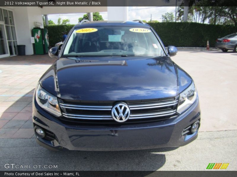 Night Blue Metallic / Black 2012 Volkswagen Tiguan SE