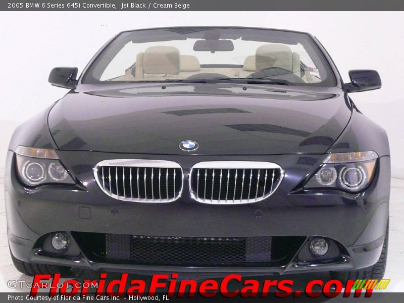 Jet Black / Cream Beige 2005 BMW 6 Series 645i Convertible