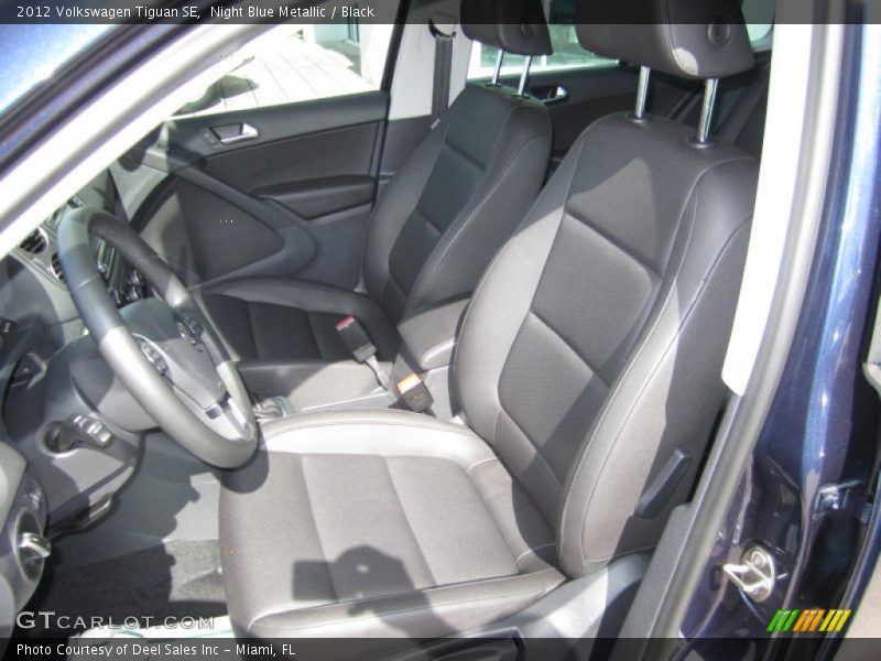 Night Blue Metallic / Black 2012 Volkswagen Tiguan SE