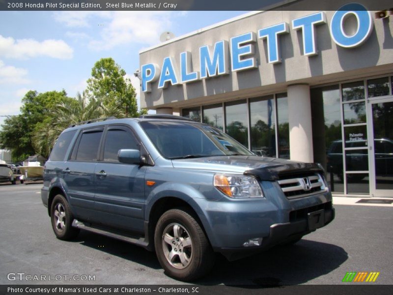 Steel Blue Metallic / Gray 2008 Honda Pilot Special Edition
