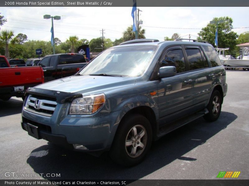 Steel Blue Metallic / Gray 2008 Honda Pilot Special Edition