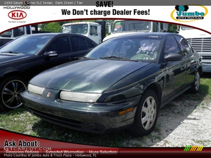 Dark Green / Tan 1999 Saturn S Series SL2 Sedan