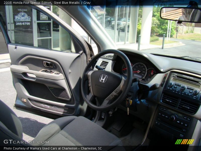 Steel Blue Metallic / Gray 2008 Honda Pilot Special Edition