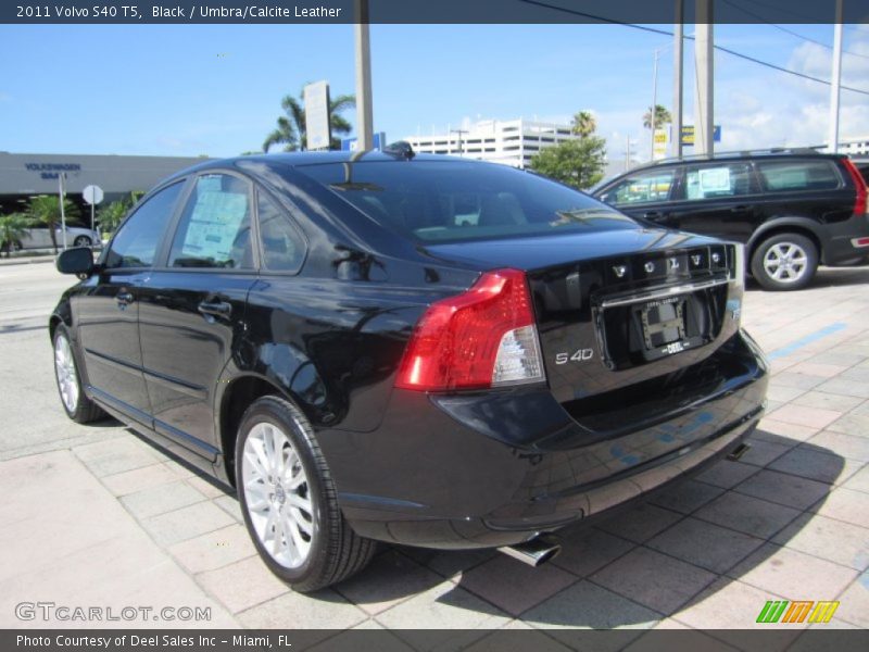 Black / Umbra/Calcite Leather 2011 Volvo S40 T5