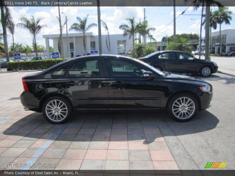 Black / Umbra/Calcite Leather 2011 Volvo S40 T5