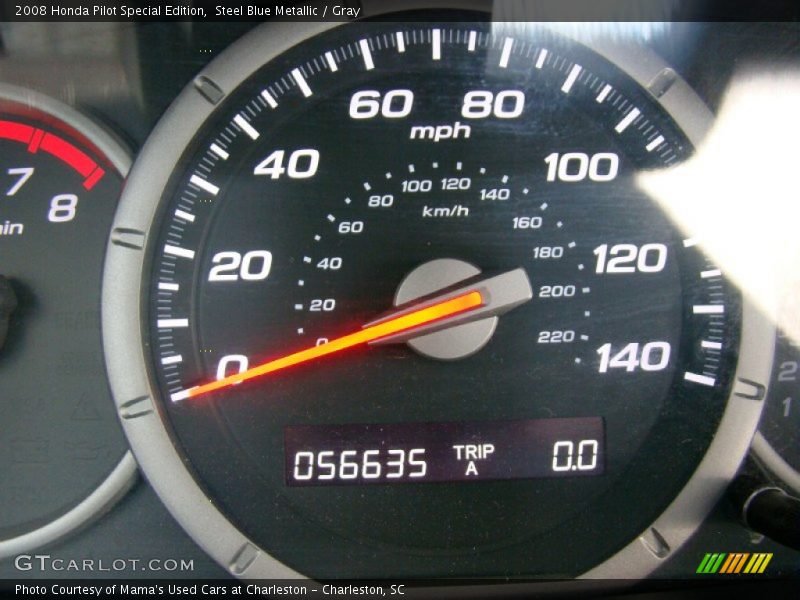 Steel Blue Metallic / Gray 2008 Honda Pilot Special Edition