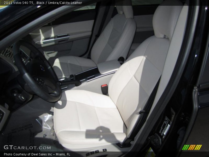 Black / Umbra/Calcite Leather 2011 Volvo S40 T5