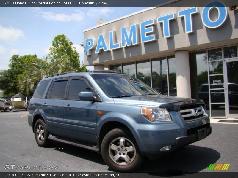 Steel Blue Metallic / Gray 2008 Honda Pilot Special Edition