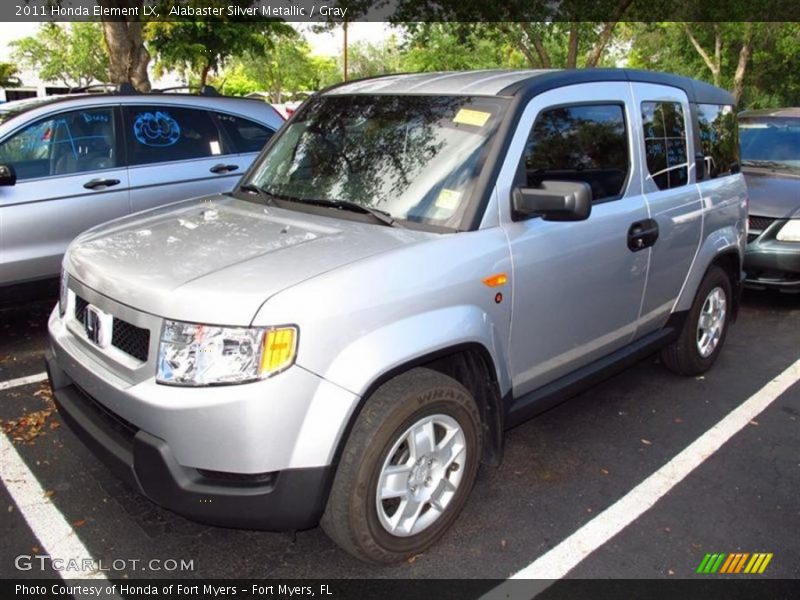 Alabaster Silver Metallic / Gray 2011 Honda Element LX