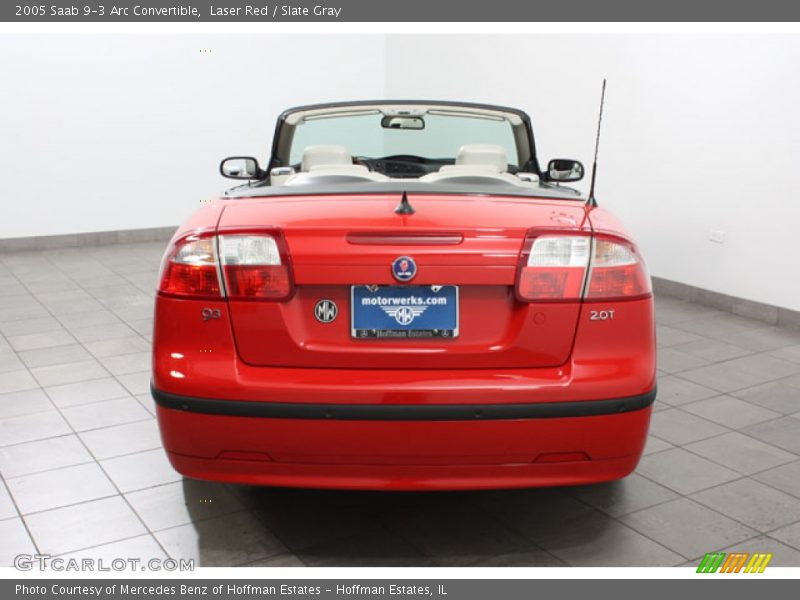 Laser Red / Slate Gray 2005 Saab 9-3 Arc Convertible
