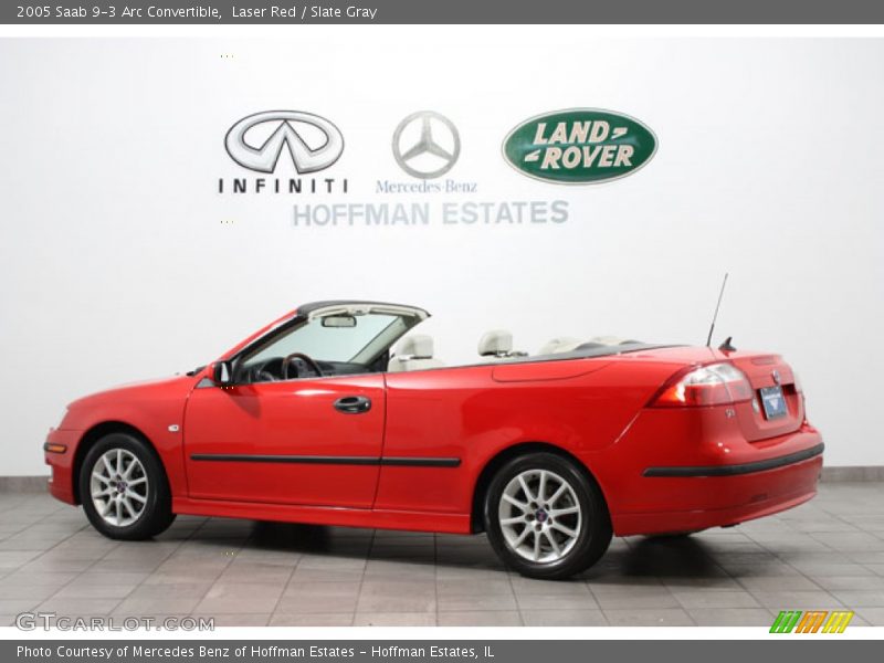 Laser Red / Slate Gray 2005 Saab 9-3 Arc Convertible