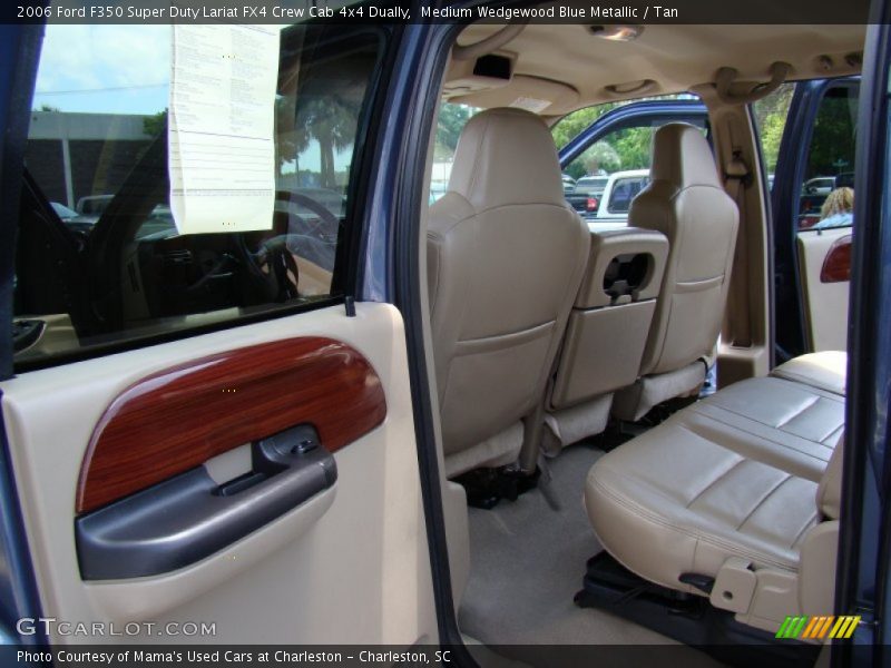 Medium Wedgewood Blue Metallic / Tan 2006 Ford F350 Super Duty Lariat FX4 Crew Cab 4x4 Dually